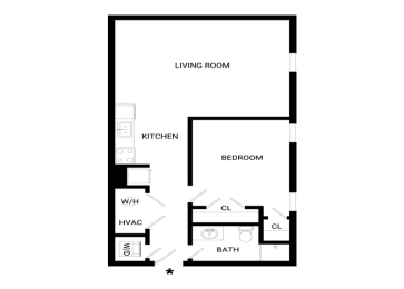 1 bed, 1 bath, 685 sqft, $1,265