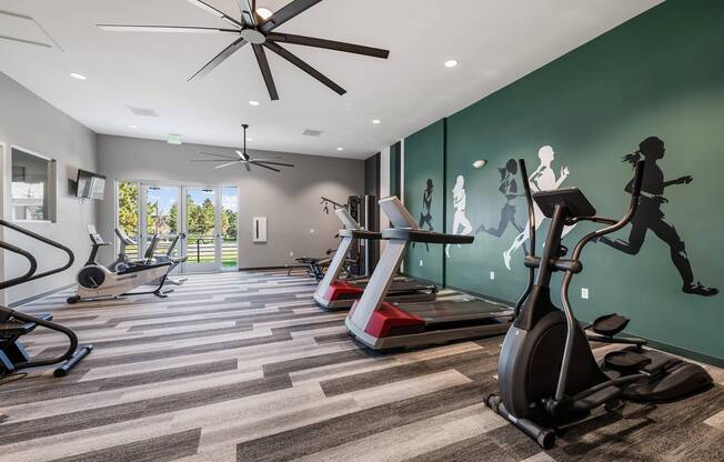 Modern fitness center