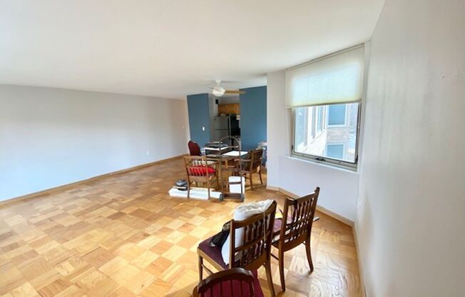 Spacious Corner 1 Bedroom Condo in Commanding Cathedral Heights with Balcony.