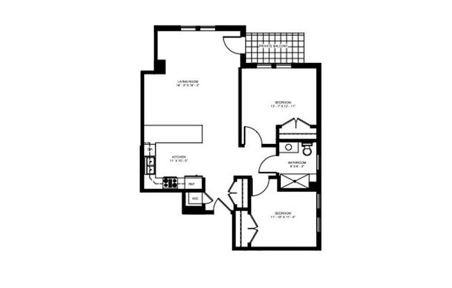 2 beds, 1 bath, 978 sqft, $2,250, Unit 609