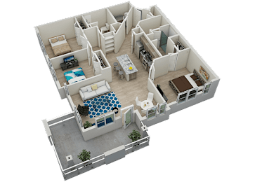 3 beds, 2 baths, 1,411 sqft, $2,465