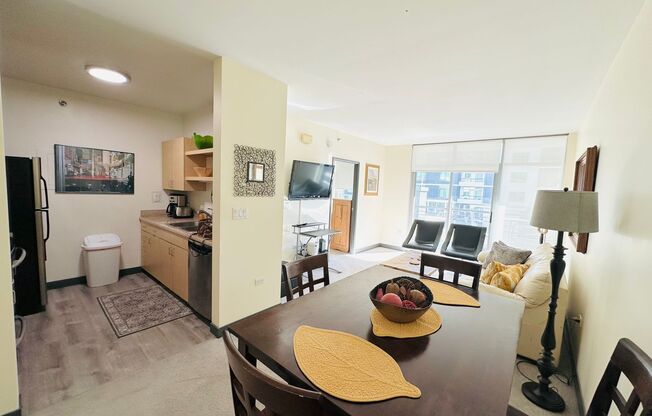 Furnished 1 bedroom, 1 bath in Acqua Vista in Little Italy Downtown