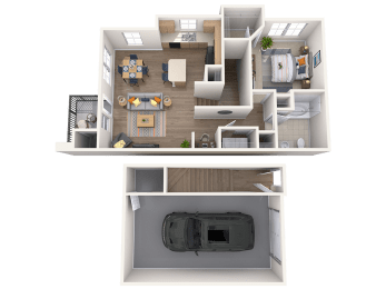 1 bed, 1 bath, 909 sqft, $1,592