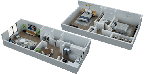 2 beds, 1.5 baths, 1,170 sqft, $1,463