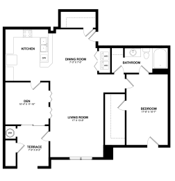 1 bed, 1 bath, 1,180 sqft, $1,540