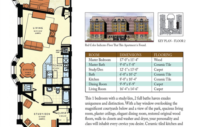 1 bed, 2 baths, 1,033 sqft, $1,980