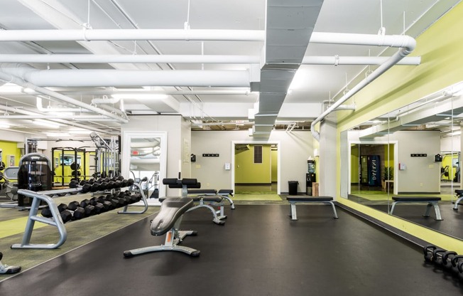 fitness wellness center with free weights