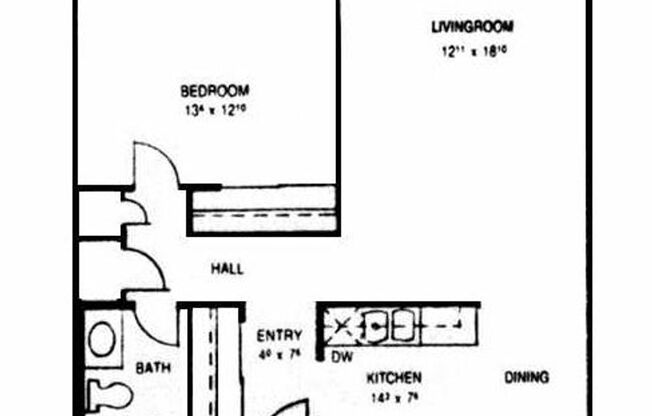 1 bed, 1 bath, 713 sqft, $815, Unit 3111