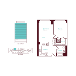 1 bed, 1 bath, 683 sqft, $2,469