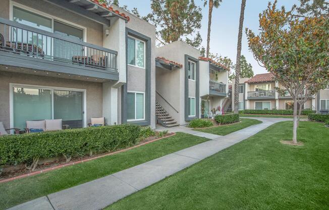 a large lawn in front of a house