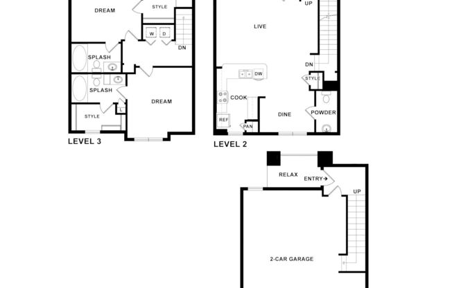 2 beds, 2 baths, 1,385 sqft, $1,999