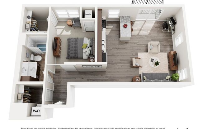 1 bed, 1 bath, 868 sqft, $2,150, Unit 308