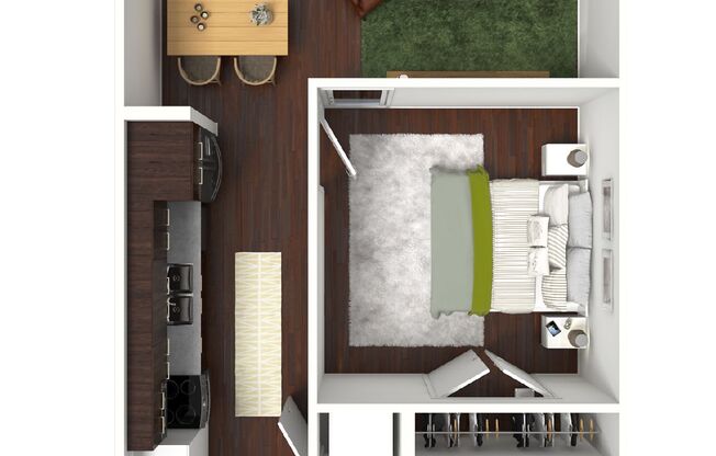 1 bed, 1 bath, 592 sqft, $1,468, Unit 618