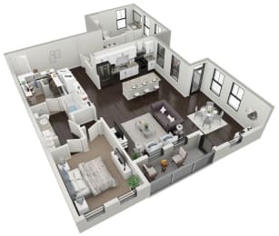 2 beds, 2 baths, 1,425 sqft, $3,509