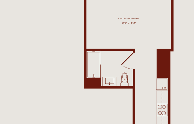 Studio, 1 bath, $3,215, Unit 19A