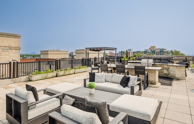 Rooftop Lounge with Grilling Stations