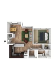 1 bed, 1 bath, 815 sqft, $1,304