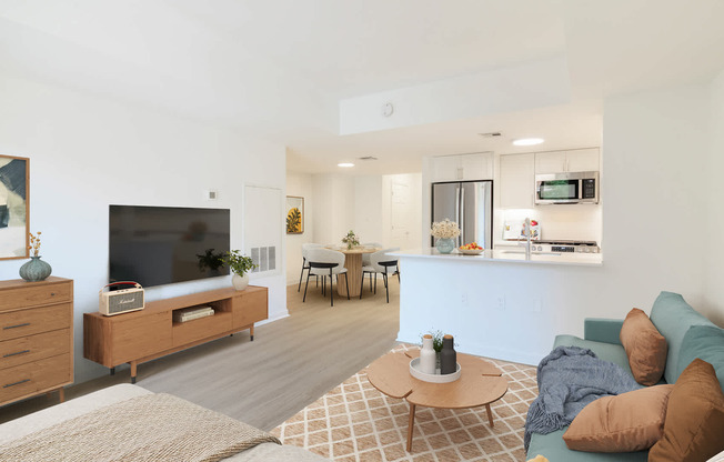 Living Room with Hard Surface Flooring