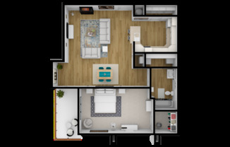 1 bed, 1 bath, 856 sqft, $1,199, Unit 1121