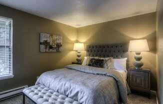 Comfortable Bedroom at Waverly Gardens Apartments, Portland, OR, 97233