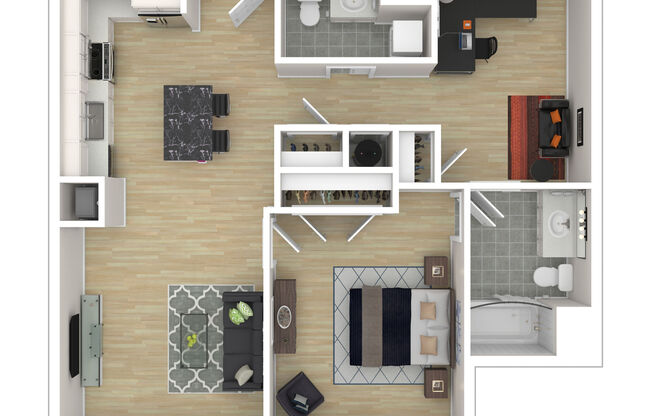 1 bed, 2 baths, 796 sqft, $4,853