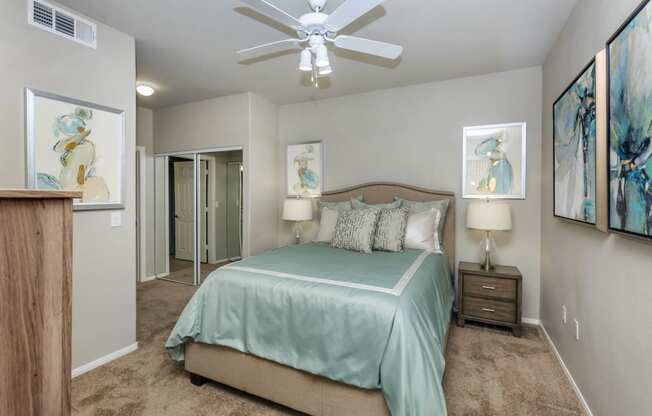 Bedroom area at The Covington by Picerne, Las Vegas, Nevada