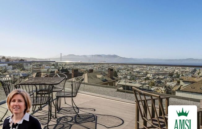1 Bed/1 Bath In Pacific Heights with Parking and Roof Deck
