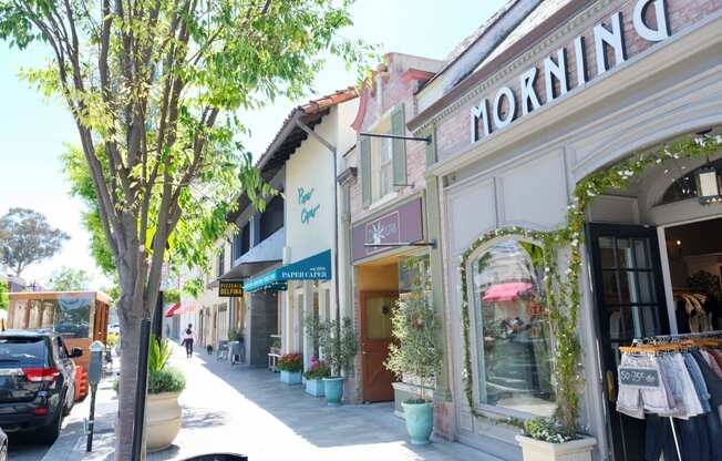 downtown burlingame shops at Bayswater Apartments, Burlingame, CA