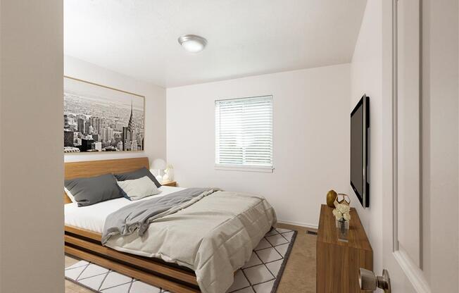 Main Bedroom at Devonshire Court Apartments & Townhomes, North Logan