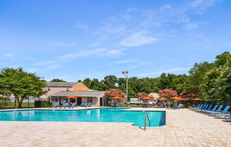Swimming Pool With Relaxing Sundecks at Staples Mill Townhomes, Richmond, VA