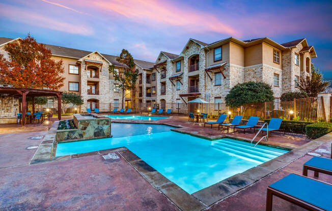 our apartments feature a resort style pool and courtyard