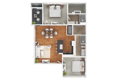 2 beds, 2 baths, 1,175 sqft, $1,709