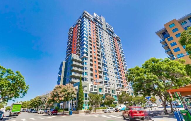 Fully Furnished, 2 bedrooms, 2 bath in the heart of Little Italy on 15th floor of La Vita high rise!