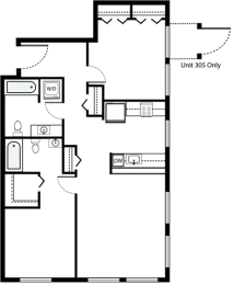 2 beds, 2 baths, 1,005 sqft, $2,982