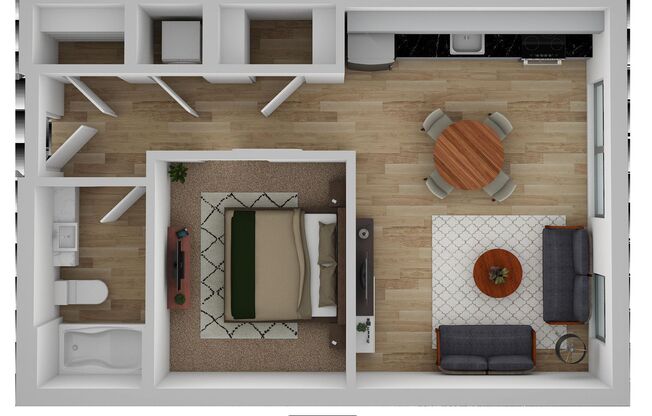 1 bed, 1 bath, 555 sqft, $1,470, Unit 119