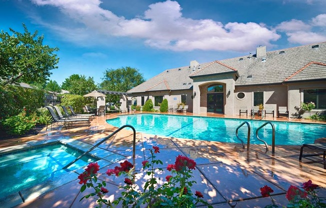 Pool and Jacuzzi at Le Provence