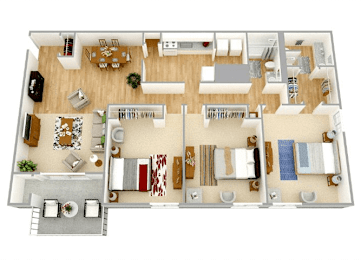 3 beds, 2 baths, 1,350 sqft, $1,699
