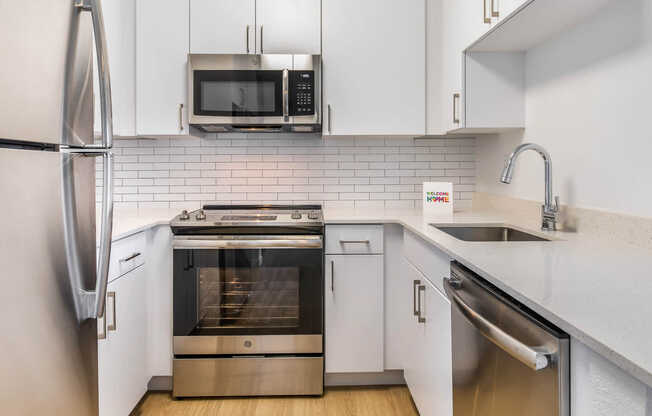 Kitchen with Stainless Steel Appliances