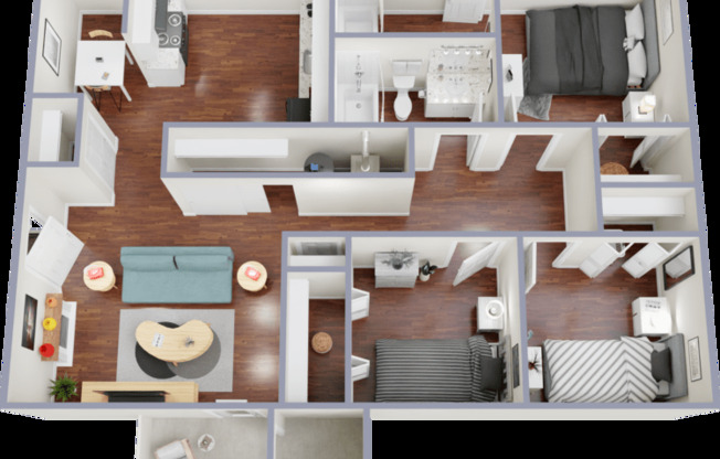 3 beds, 2 baths, 998 sqft, $1,310