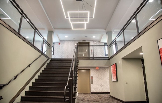 Staircase at Eagan Place Apartments, Eagan, MN