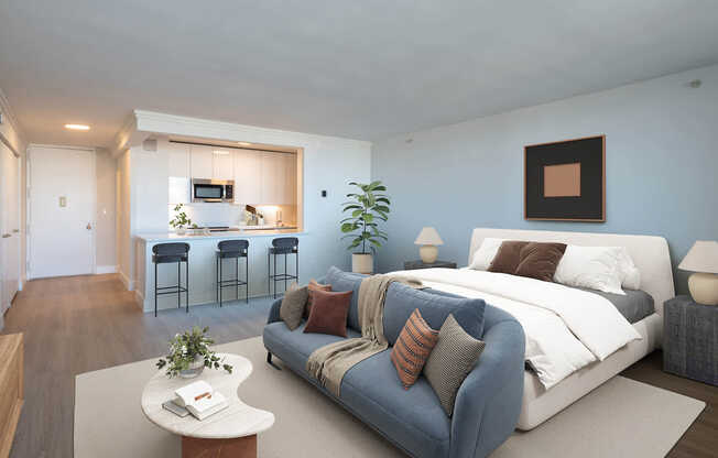 Living Room with Hard Surface Flooring