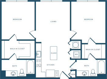 2 beds, 2 baths, 1,024 sqft, $3,059