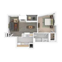 1 bed, 1 bath, 728 sqft, $3,278