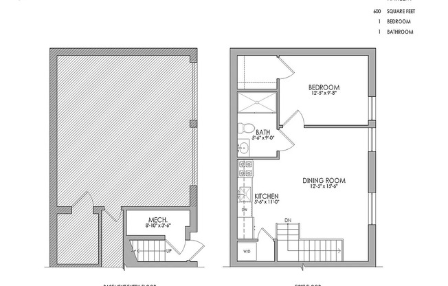 1 bed, 1 bath, 600 sqft, $2,950, Unit 2