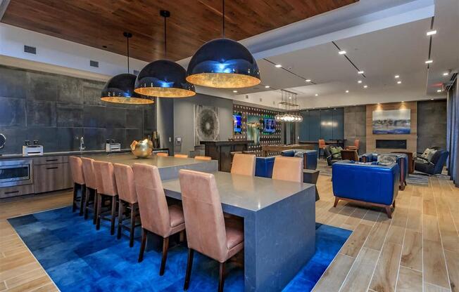 High Ceiling Berewick Pointe Lounge Area in Charlotte, North Carolina Apartment Rentals