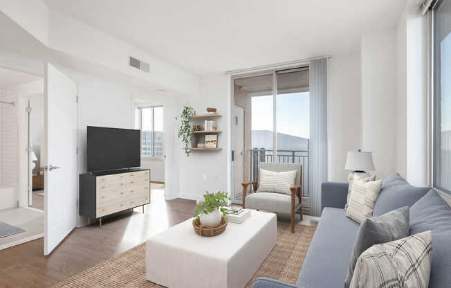 Living Room with Hard Surface Flooring