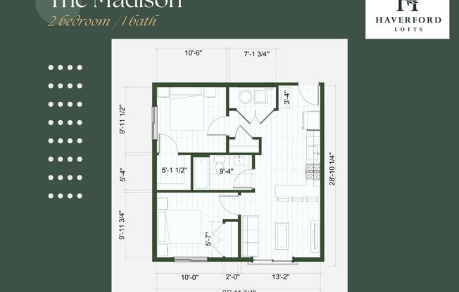 2 beds, 1 bath, 650 sqft, $1,900, Unit 4G