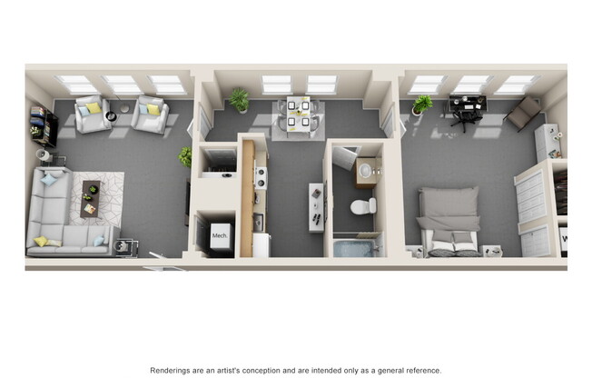 1 bed, 1 bath, 700 sqft, $1,375, Unit The Press - 2201