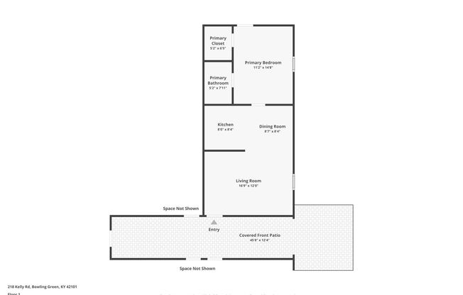 1 bed, 1 bath, 560 sqft, $795, Unit G48