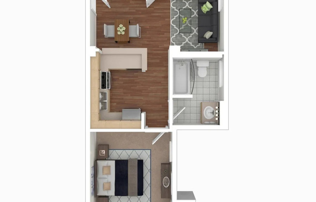 1 bed, 1 bath, 533 sqft, $1,118